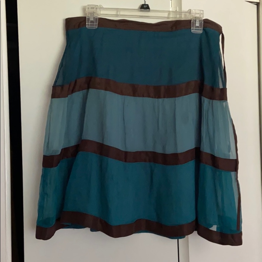 Brown and Mid length Skirt, Size M